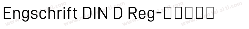Engschrift DIN D Reg字体转换
